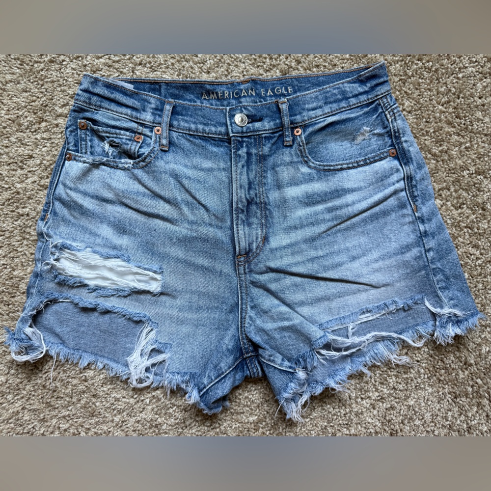 AE Distressed Denim Shorts
